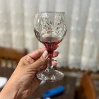 گیلاس خوری بلور رنگی (۶عددی)