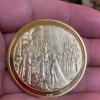 سکه یادبود تاجگذاری کلکسیونی|کلکسیون سکه، تمبر، اسکناس|یزد, |دیوار