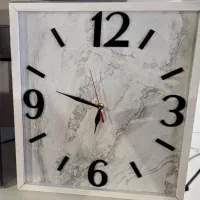 ساعت دیواری ام دی اف طرح سنگ تازه ساخته شده