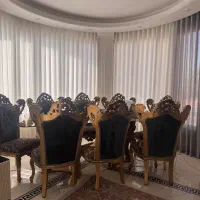 مبلمان ۹ نفره سلطنتی به همراه ناهارخوری ۸ نفره|مبلمان خانگی و میز عسلی|آبیک, |دیوار