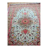 قالی دست بافت ابریشم|فرش|زاهدان, |دیوار