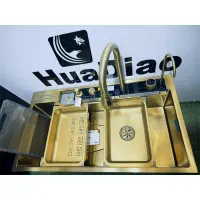 سینک پیانویی 5کلید طلایی برند هوادیائو سایز 90