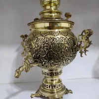 سماور زغالی قلمزنی شده