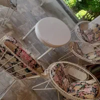 صندلی باغی فلزی ۶عدد باتشکهاش|مبلمان خانگی و میز عسلی|نوشهر, |دیوار