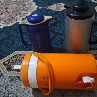 دو عدد فلکس چای خوری و کلمن آبی