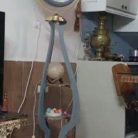 ساعت ایستاده  سالم سالم   چوب و استیل