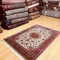 فرش ذرع نیم تمام ابریشم قم تار و‌ پود|فرش|تهران, سلسبیل جنوبی|دیوار