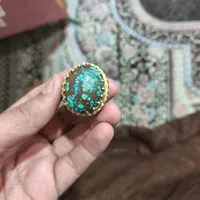 انگشتر فیروزه درشت قول کلکسیونی