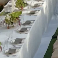 پارچه ساتن آمریکایی عرض ۳ متر سفید -صورتی