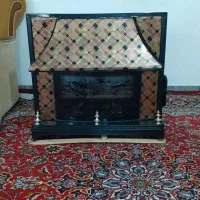 بخاری گازی طرح شومینه|بخاری، هیتر، شومینه|ماهدشت, |دیوار