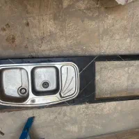 سینک دو لگنه با شیر الات