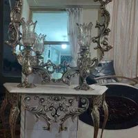 فروش آینه و شمعدان برنجی سنگین|آینه|اصفهان, فرح آباد|دیوار