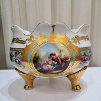 سه عدد خرما خوری گل پنبه ای|ظروف سرو و پذیرایی|رشت, معلم|دیوار