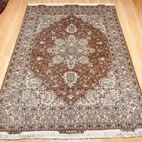 فرش ۳ متری طرح هریس رنگ کبودی