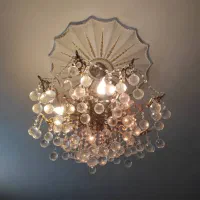 دو عدد لوستر هشت شاخه|لوستر و چراغ آویز|ری, علایین|دیوار