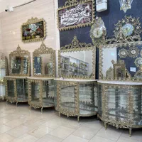 آیینه ویترین برنز باکس داردوبل گل‌آفتاب(برنز برتر)|بوفه، ویترین، کنسول|کرمانشاه, |دیوار