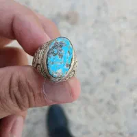 انگشتر فیروزه با رکاب نقره