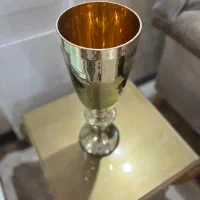 گلدان شیشه ای طلایی|صنایع دستی و سایر لوازم تزئینی|تهران, قنات‌کوثر|دیوار