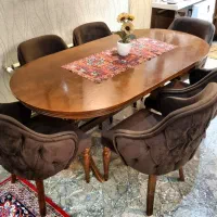 میزناهار خوری شش نفره و صندلی