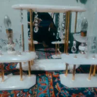 اینه وشمعدان سنگ گرانیتی|لوستر و چراغ آویز|خرم‌آباد, |دیوار