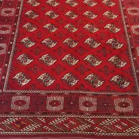 ۹متری ترکمن چله پشم و بافت کرک رنگ گیاهی