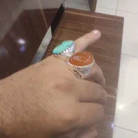 انگشتر عقیق و فیروزه (کلکسیونی)|جواهرات|یزد, |دیوار