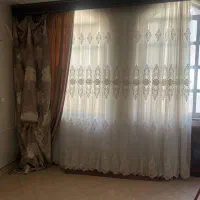 پرده پذیرایی دو لایه تور و پارچه مجلسی تمیز و سالم|پرده، رانر، رومیزی|تهران, تهرانپارس جنوبی|دیوار