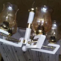 لوستر پنج شاخه|لوستر و چراغ آویز|قم, تولید دارو و یخچال|دیوار