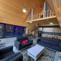 کلبه 3خواب استخردار و جکوزی دار جنگلی (مالک)