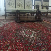 مبل ۹ نفره تمیز و تماما چوب و دست ساز