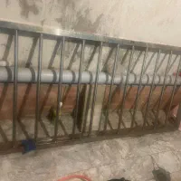 حفاظ درب تمام استیل با میلگرد قوی نرده استیل