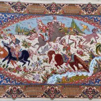 قالیچه شکار گاه کرک و ابریشم فروشی