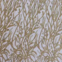 پارچه تور طلایی