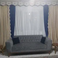 دوجفت کنار پرده ای ،مخمل ترک
