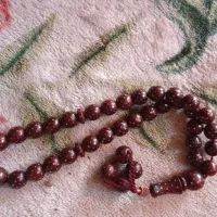 تسبیح کشکول برنج کاری ویک چوب سیگار نقره کاری