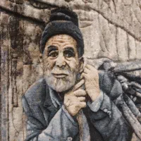 تابلو فرش کوچه باغ روستا ۱۲۰در۸۰ باقاب تمام چوب|تابلو فرش|مشهد, ده دی|دیوار