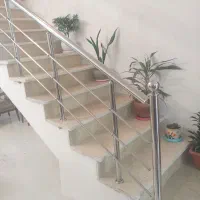 نرده و حفاظ استیل بالکن استخر راه پله کمالشهر کرج