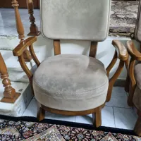 مبل لهستانی با چوب راش ۷ نفره به همراه جلومبلی|مبلمان خانگی و میز عسلی|تهران, دروازه شمیران|دیوار