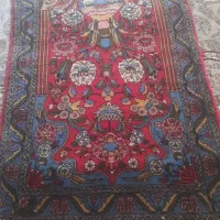 دو عدد قالیچه ای دستباف قدیمی یک در یک و نیم|فرش|کرمانشاه, |دیوار