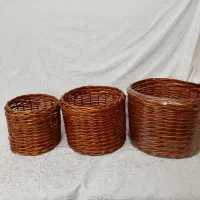 سبد حصیری سه سایز