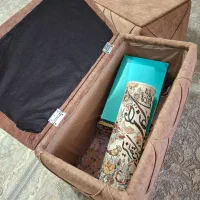 جلو مبلی ۵ تیکه پارچه ای پاف دست ساز نو|مبلمان خانگی و میز عسلی|رشت, حمیدیان|دیوار