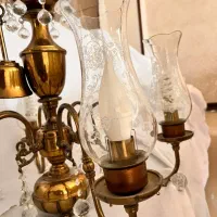 لوستر|لوستر و چراغ آویز|اصفهان, باغ زیار|دیوار