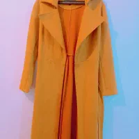 فوتر بلند زنانه رنگ خردلی|لباس|دوگنبدان, |دیوار