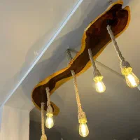 کارگاه چوب آبنوس|لوستر و چراغ آویز|آباده, |دیوار