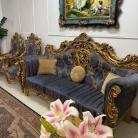 مبل نه نفره میزوعسلی وغذاخوری درحدنومناسب جهیزیه|مبلمان خانگی و میز عسلی|قزوین, |دیوار