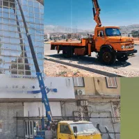 بالابر سبددار وجرثقیل کفی تک خاور نیسان اجاره ای