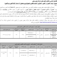 فروش نقد واقساط کاپرا Bدر بهمن موتور توکلی|خودرو سواری و وانت|یزد, |دیوار