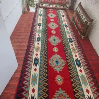 فرش گلیم اندازه ۱/۲۰ در ۴ بسیار تمیز و بدون پارگی