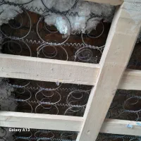 دوعدد کف تختی چرخ دار ودوشک فنر دار