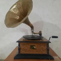 گرامافون عتیقه هندلی سالم